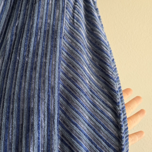 Free People Blue Pleated Wide-Leg Pants S - Picture 4 of 6